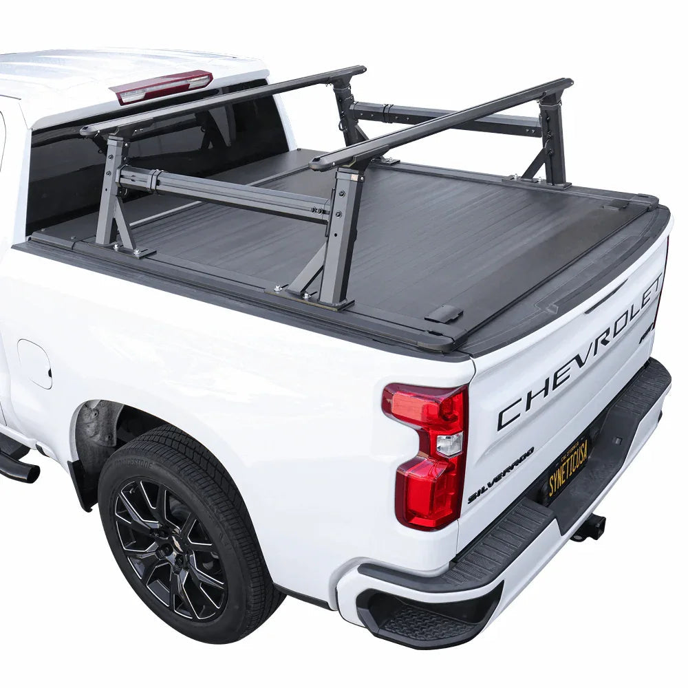 [2-in-1 Bundle] Silverado/Sierra 1500 Retractable Tonneau Cover w/ Rack System
