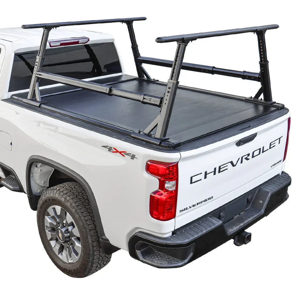 [2-in-1 Bundle] Silverado/Sierra 1500 Retractable Tonneau Cover w/ Rack System