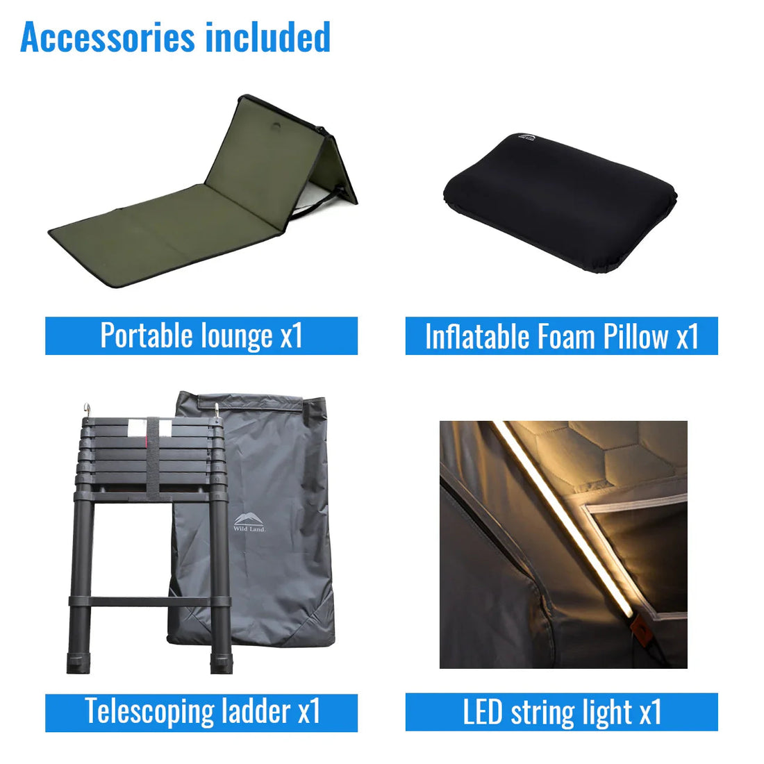 Wild Land Overland Roof Top Tent - Bush Cruiser Pro 140cm