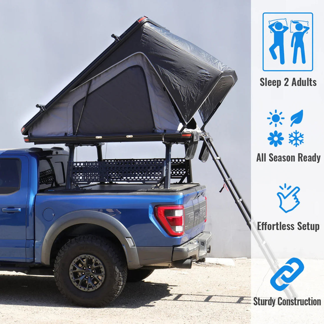 Wild Land Overland Roof Top Tent - Bush Cruiser Pro 140cm