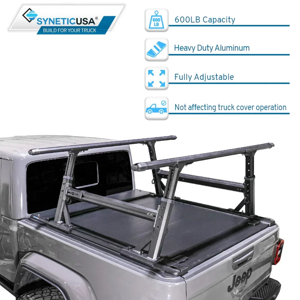 Off-Road Essential Duo - MR Retractable PRO Tonneau Cover + Adjustable Ladder Rack