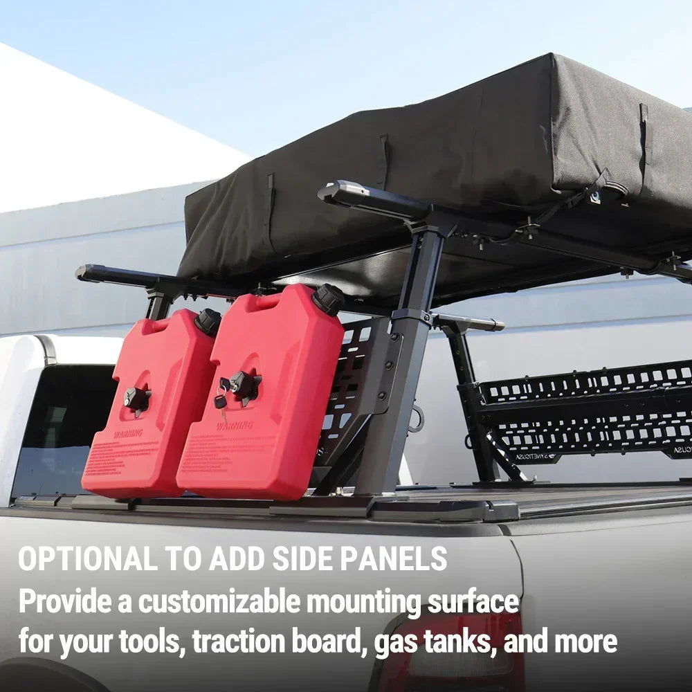 Adventure Trio Pack - MR Retractable PRO Tonneau Cover + Rack + Side Panels