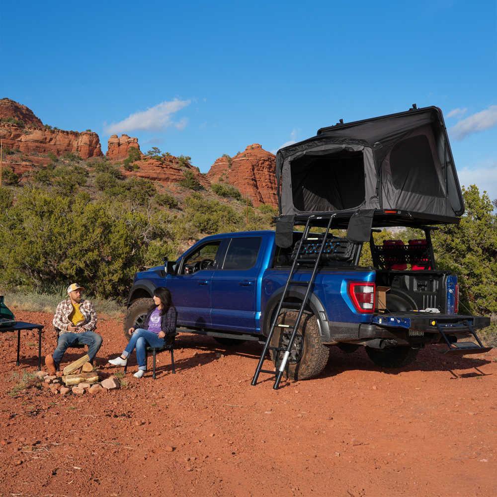 Overland PRO Quad Pack - MR Tonneau Cover + Ladder Rack + Side Panels + Roof Top Tent