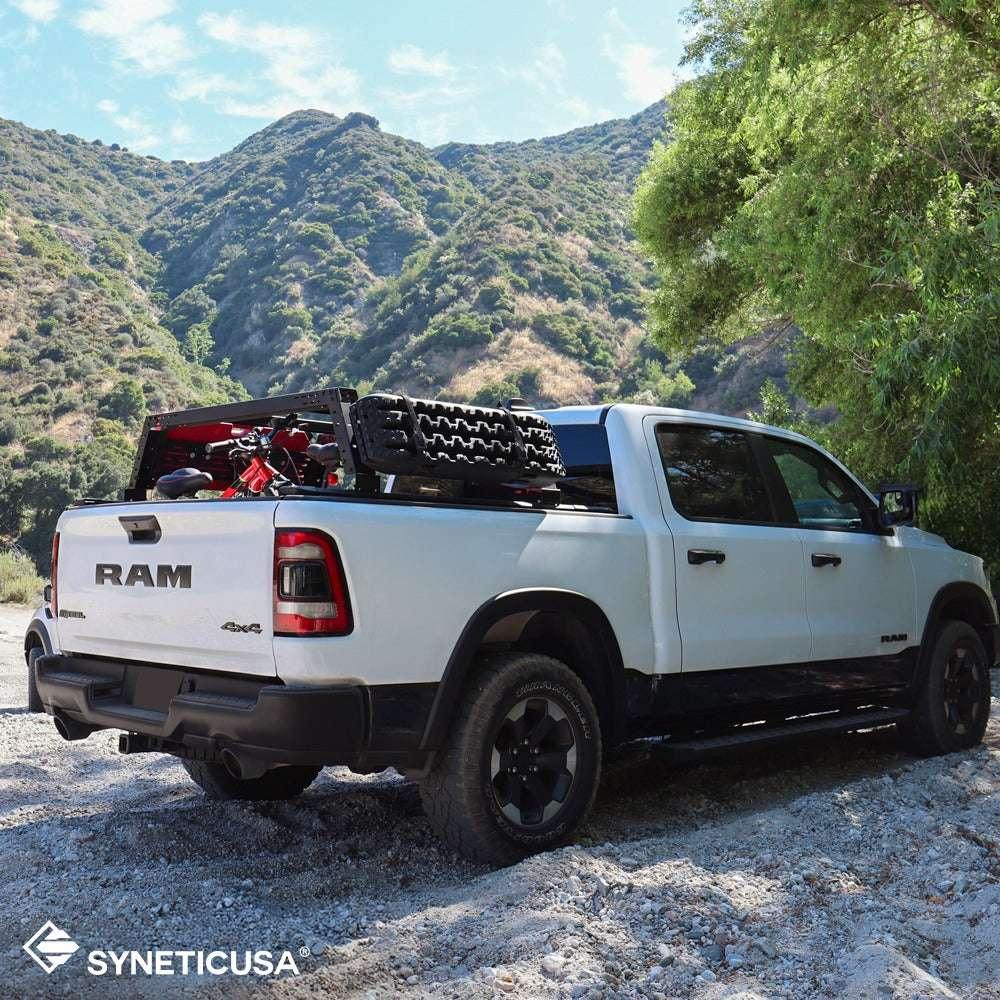 [2-in-1 Bundle] Ram 1500/2500/3500 Retractable Tonneau Cover w/ Rack System