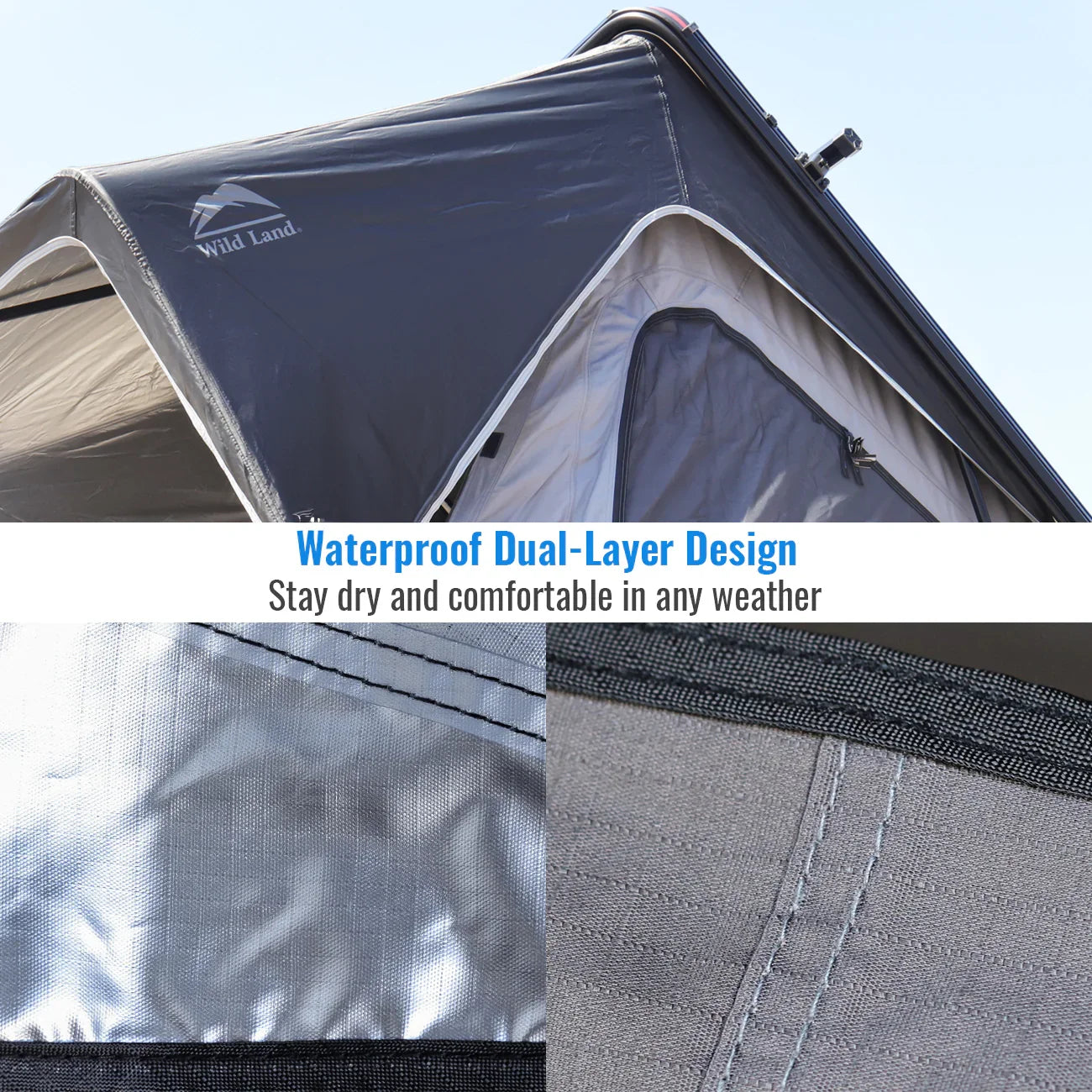 Wild Land Overland Roof Top Tent - Bush Cruiser Pro 140cm