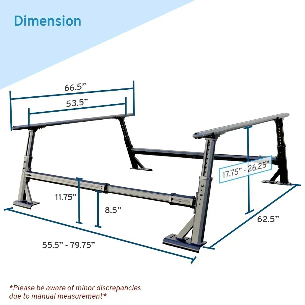[2-in-1 Bundle] Nissan Titan Retractable Tonneau Cover w/ Rack System