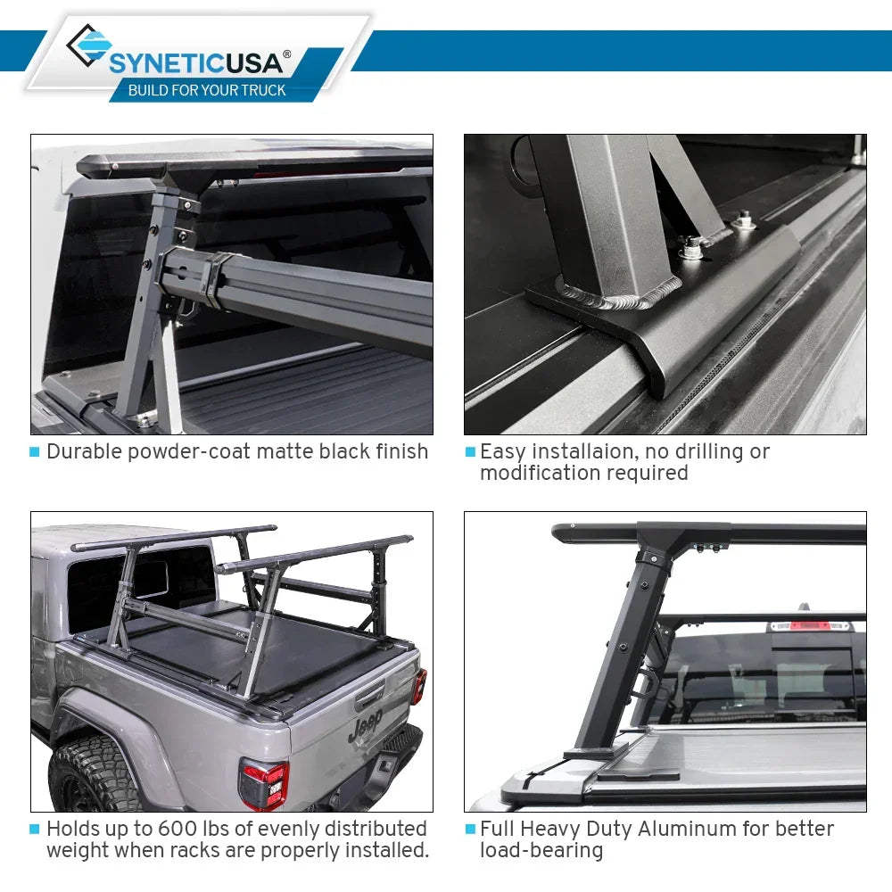 Off-Road Essential Duo - MR Retractable PRO Tonneau Cover + Adjustable Ladder Rack