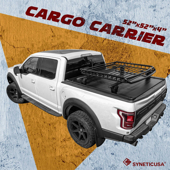 CargoMax Trio Pack - MR Retractable PRO Tonneau Cover + Crossbar + Cargo Basket