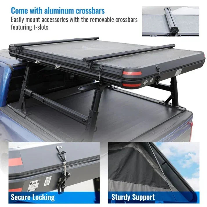 Overland PRO Quad Pack - MR Tonneau Cover + Ladder Rack + Side Panels + Roof Top Tent