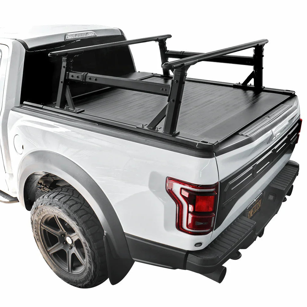[2-in-1 Bundle] Ford Ranger Retractable Tonneau Cover w/ Rack System
