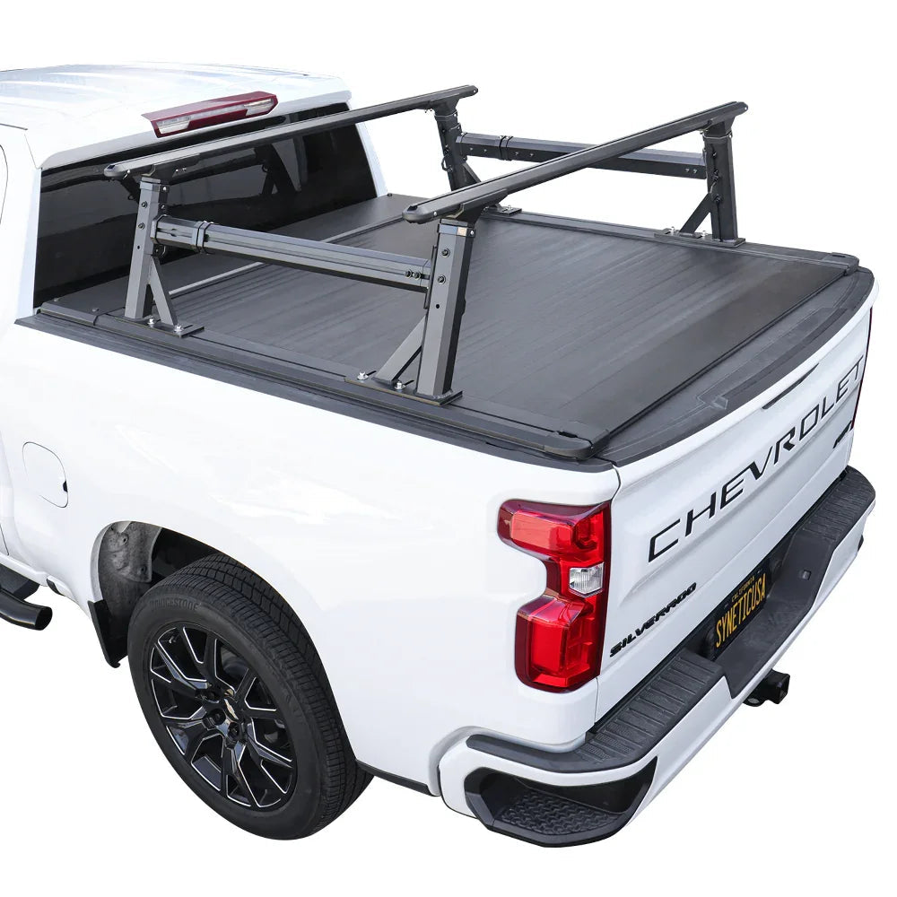 [2-in-1 Bundle] Silverado/Sierra 1500 Retractable Tonneau Cover w/ Rack System
