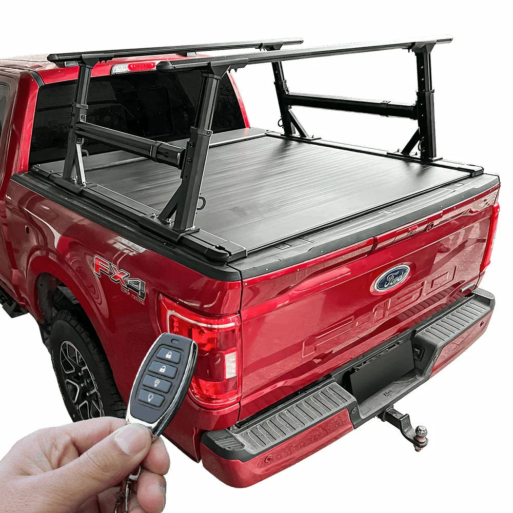 [2-in-1 Bundle] Ford Ranger Retractable Tonneau Cover w/ Rack System