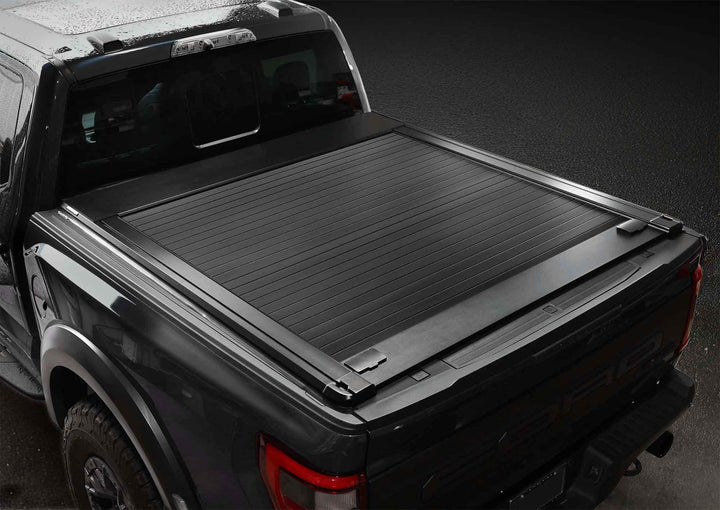 [Stealth Black 2-in-1 Bundle] Silverado/Sierra 2500 3500 MRB Retractable Tonneau Cover w/ Rack System