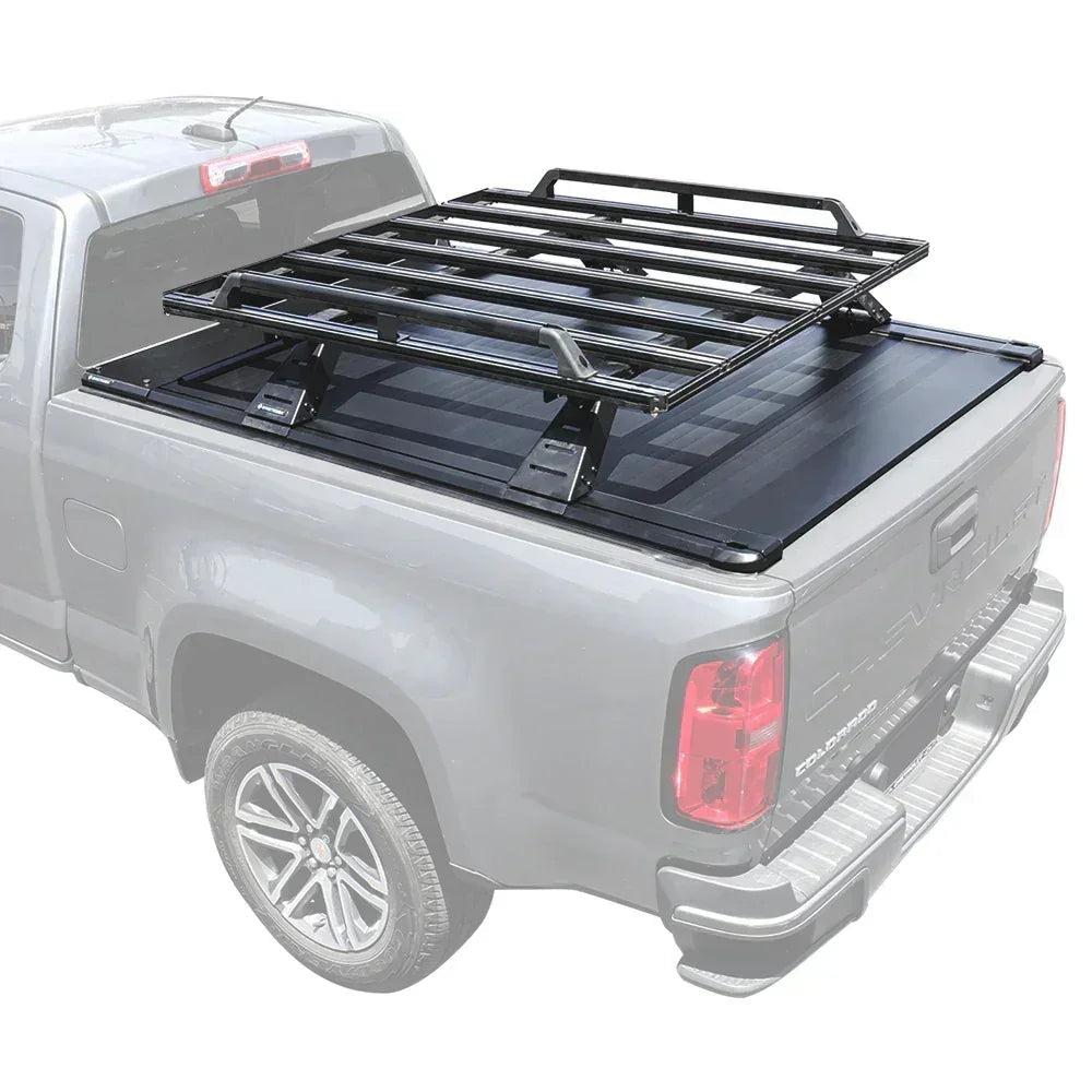 [2-in-1 Bundle] Ram 1500/2500/3500 Retractable Tonneau Cover w/ Rack System