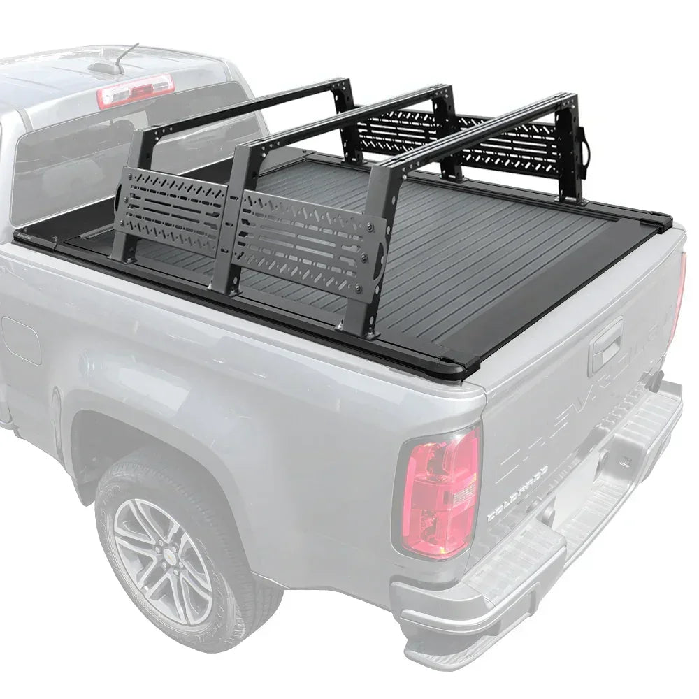 [2-in-1 Bundle] Ram 1500/2500/3500 Retractable Tonneau Cover w/ Rack System