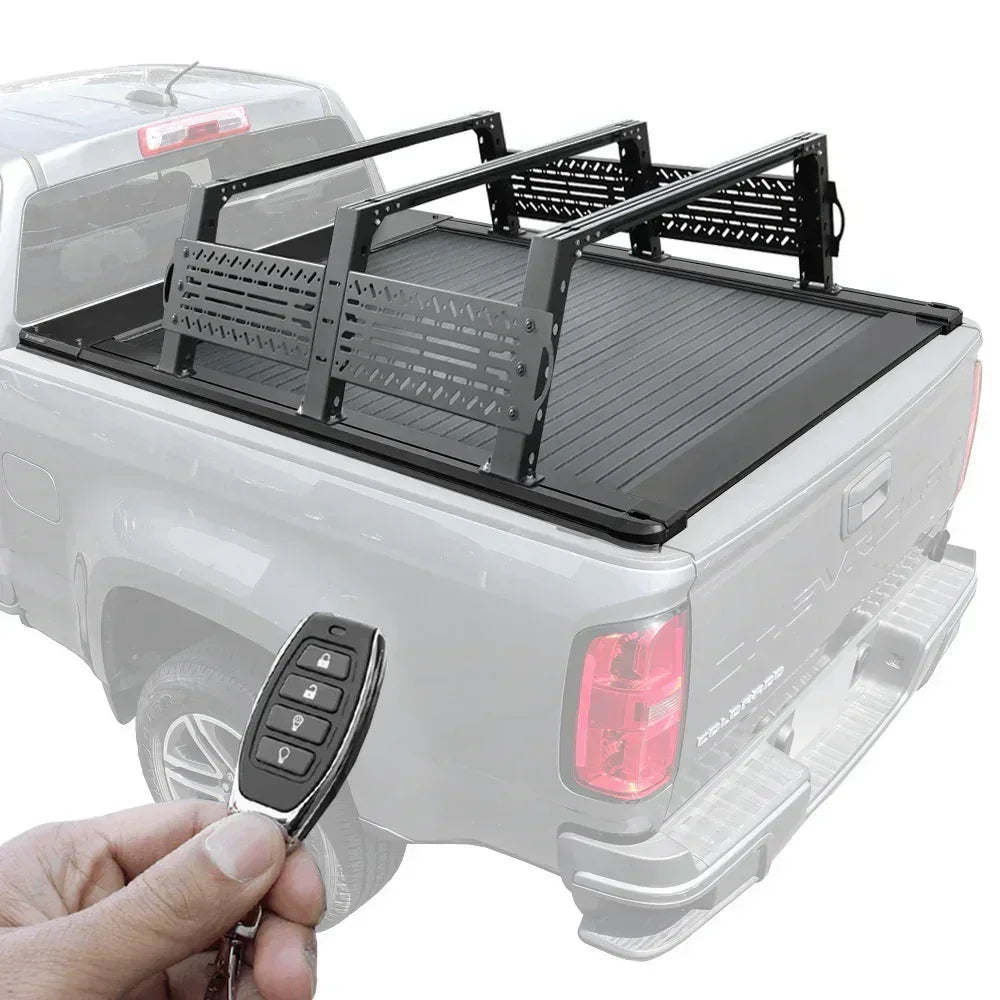 [2-in-1 Bundle] Ram 1500/2500/3500 Retractable Tonneau Cover w/ Rack System