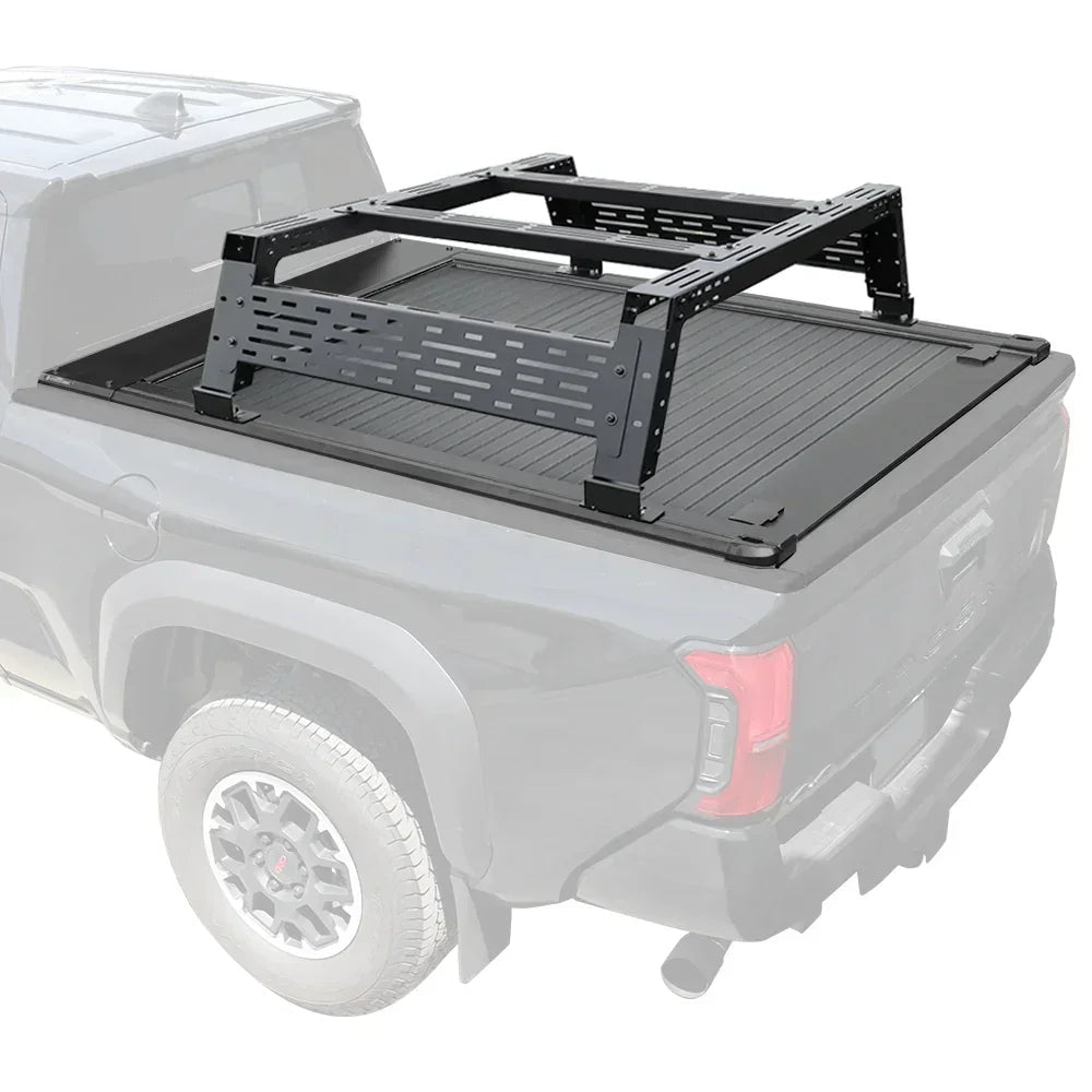 [2-in-1 Bundle] Toyota Tacoma Retractable Tonneau Cover w/ Rack System
