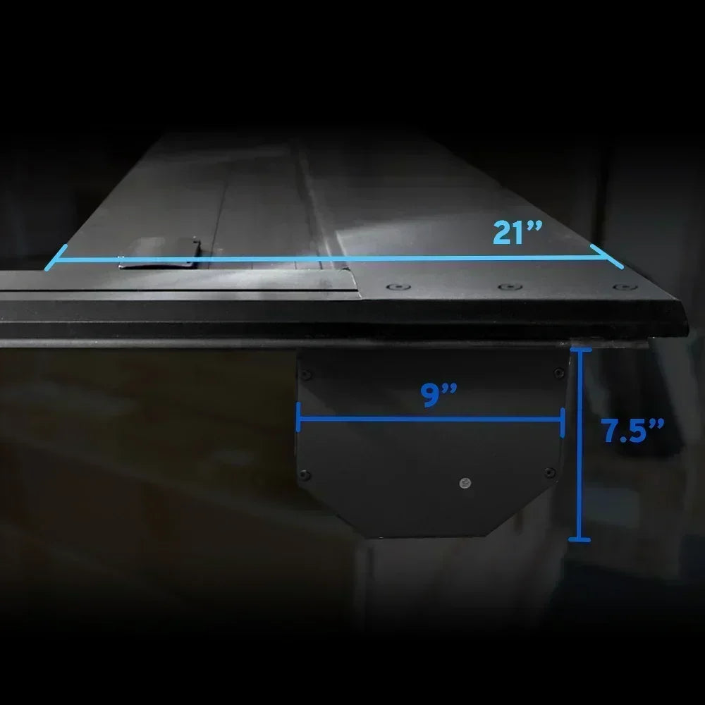 [Stealth Black 2-in-1 Bundle] Silverado/Sierra 1500 Retractable Tonneau Cover w/ Rack System