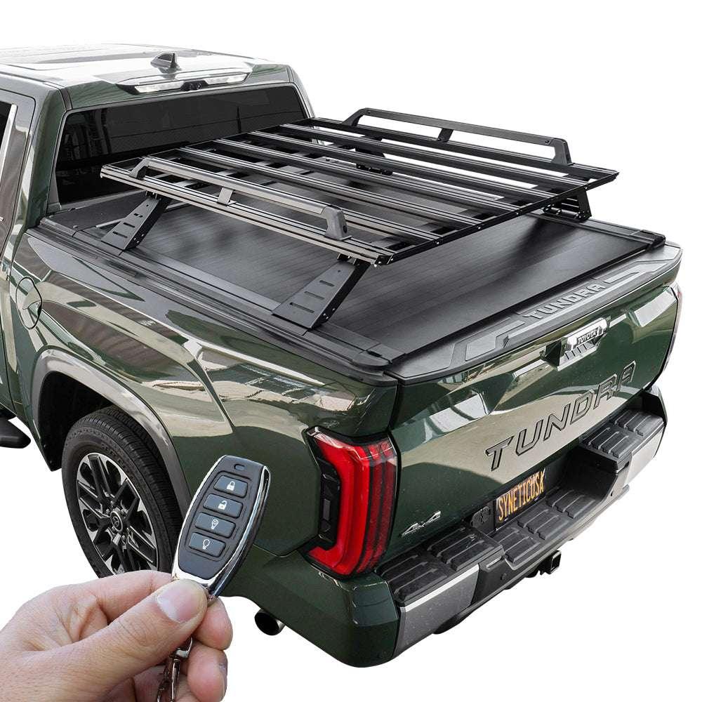 [2-in-1 Bundle] Toyota Tundra Retractable Tonneau Cover w/ Rack System