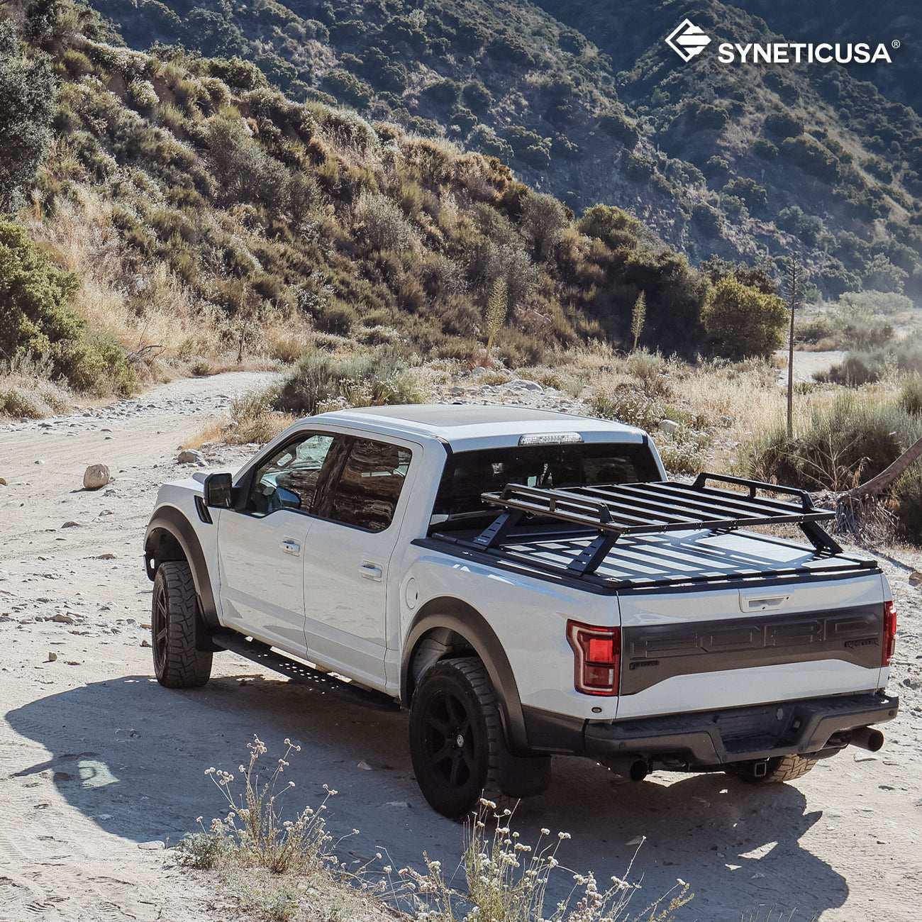 [2-in-1 Bundle] Ford Ranger Retractable Tonneau Cover w/ Rack System