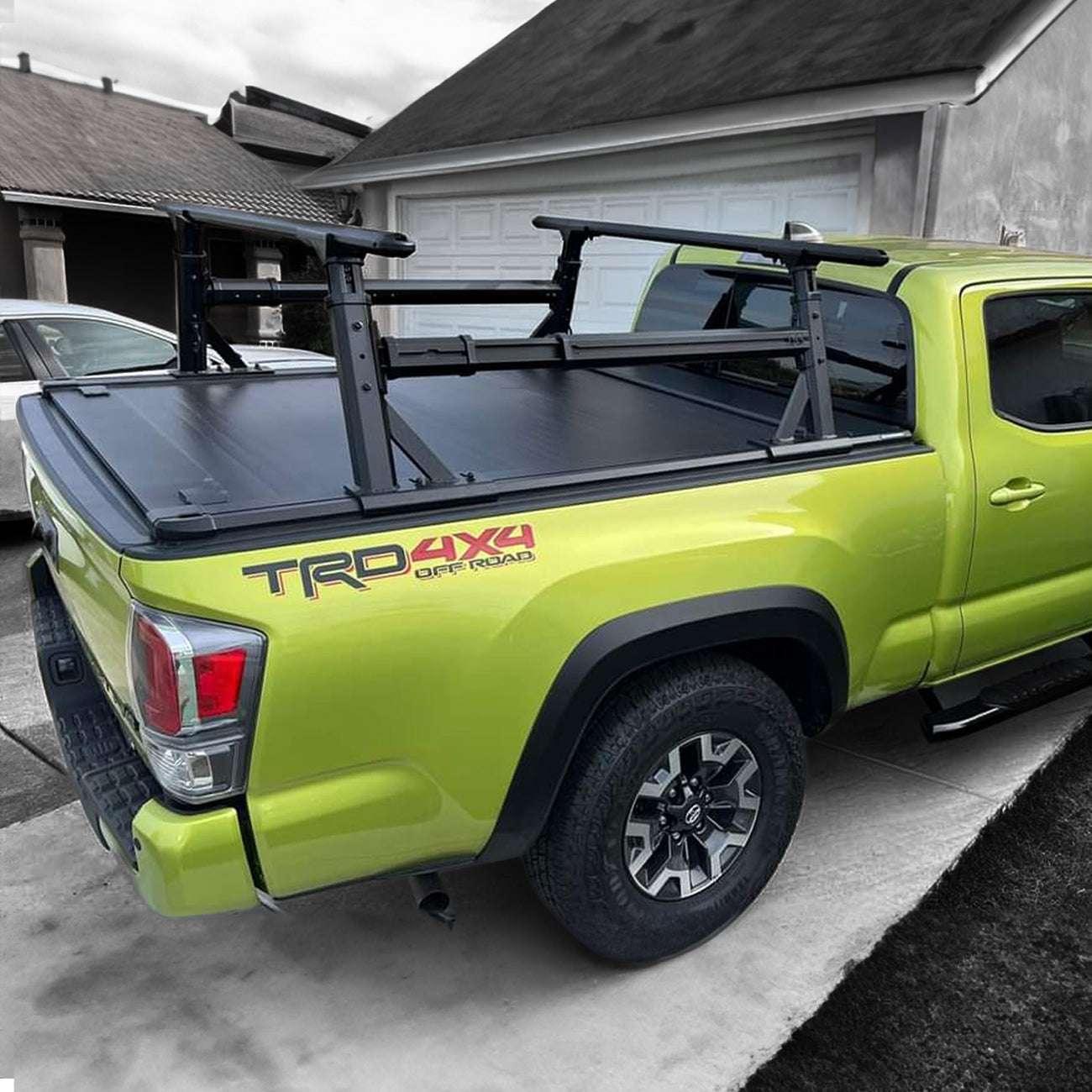 [2-in-1 Bundle] Toyota Tacoma Retractable Tonneau Cover w/ Rack System
