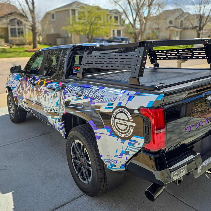 [2-in-1 Bundle] Toyota Tacoma Retractable Tonneau Cover w/ Rack System