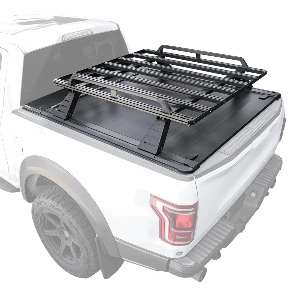 [2-in-1 Bundle] Ford F-150 Retractable Tonneau Cover w/ Rack System