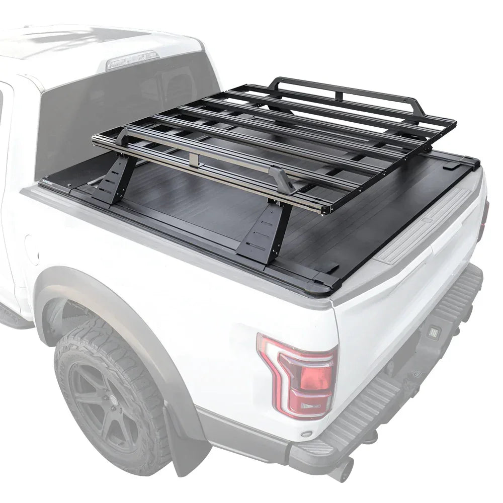 [2-in-1 Bundle] Toyota Tundra Retractable Tonneau Cover w/ Rack System