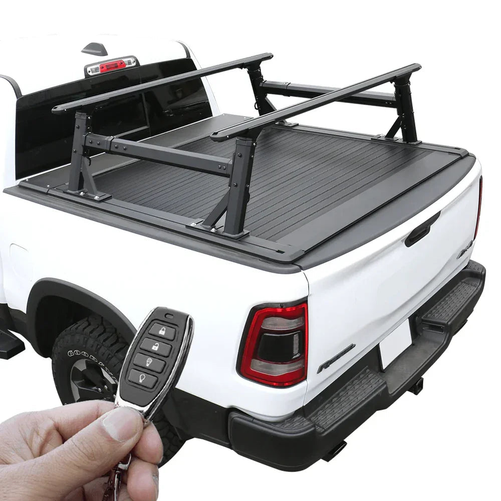 [2-in-1 Bundle] Ram 1500/2500/3500 Retractable Tonneau Cover w/ Rack System