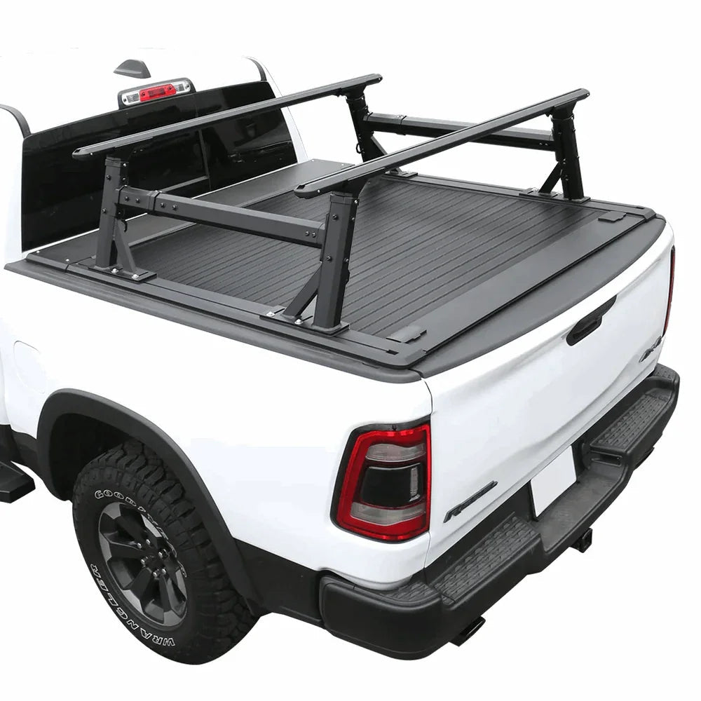 [2-in-1 Bundle] Ram 1500/2500/3500 Retractable Tonneau Cover w/ Rack System
