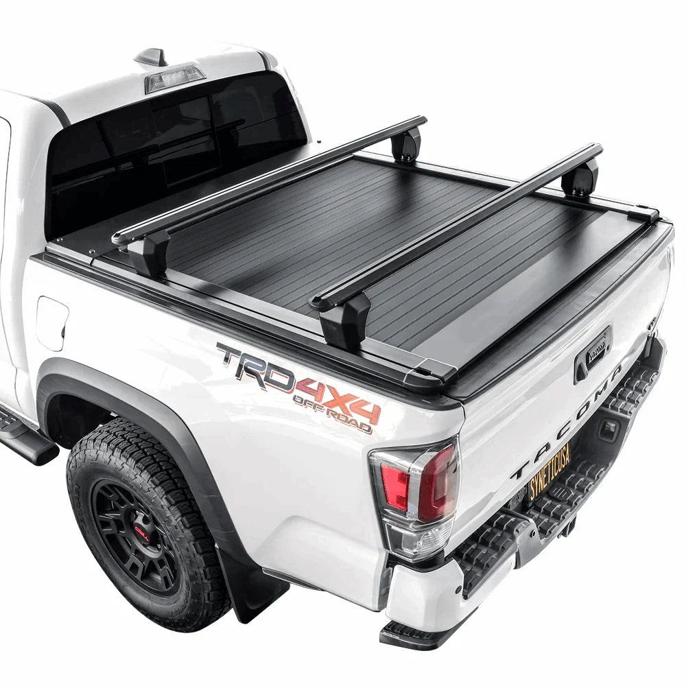 [2-in-1 Bundle] Toyota Tacoma Retractable Tonneau Cover w/ Rack System