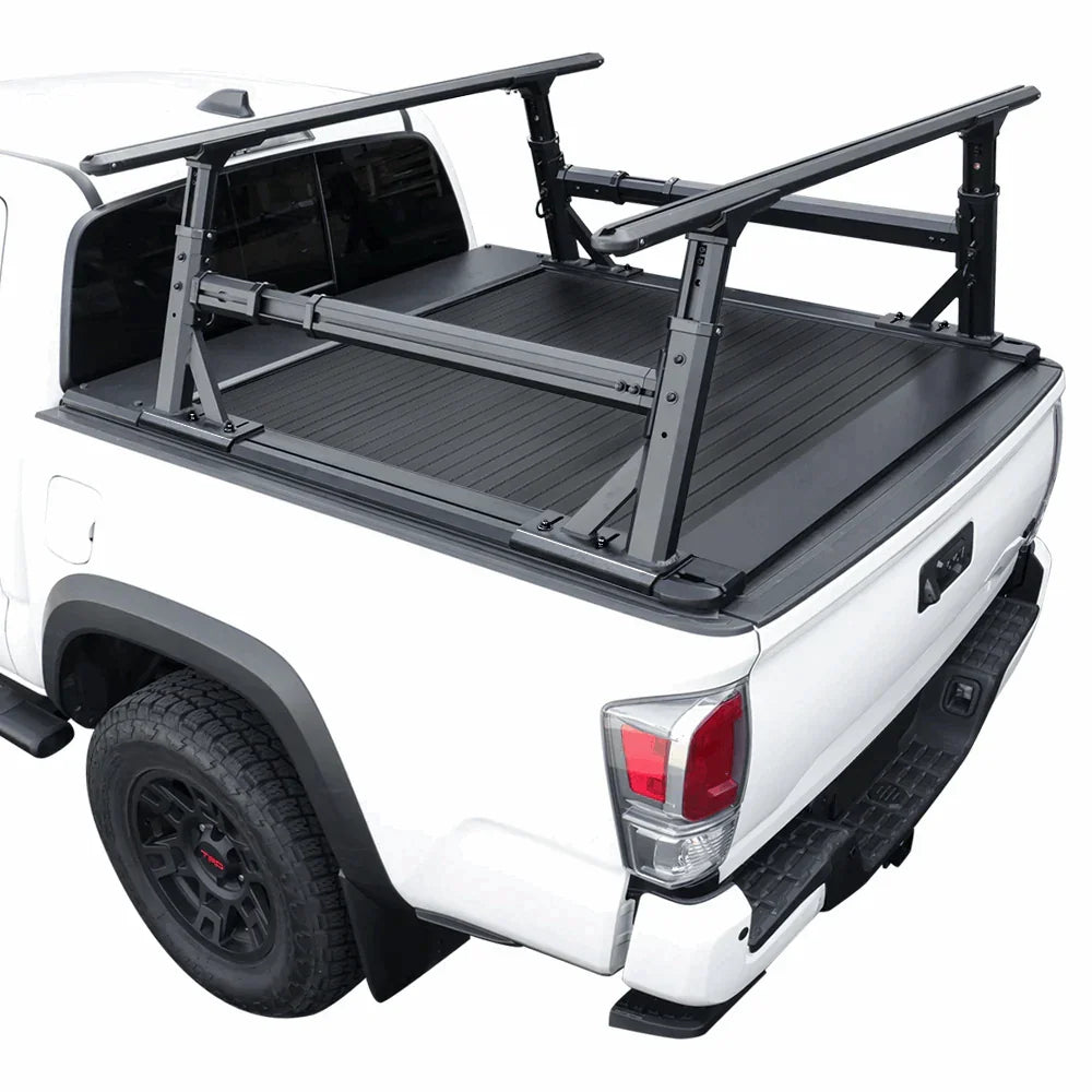 [2-in-1 Bundle] Toyota Tacoma Retractable Tonneau Cover w/ Rack System