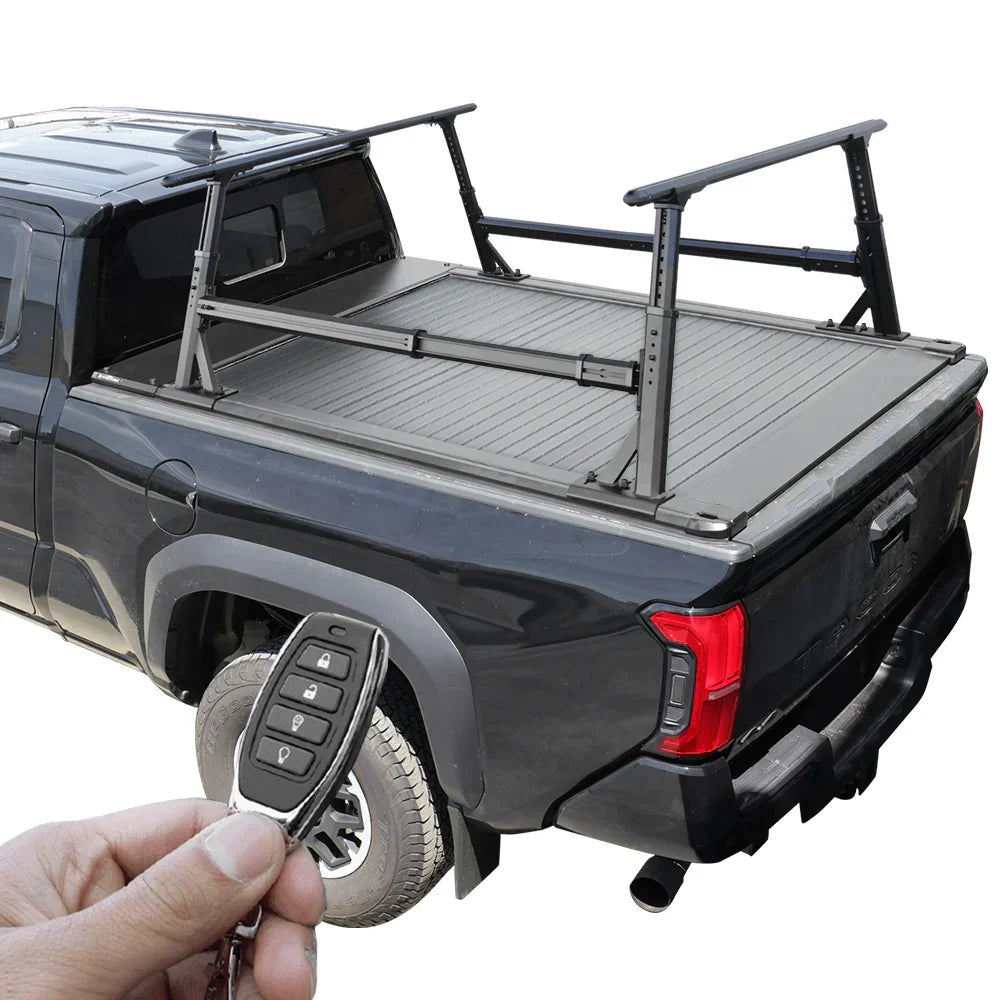 [2-in-1 Bundle] Toyota Tacoma Retractable Tonneau Cover w/ Rack System