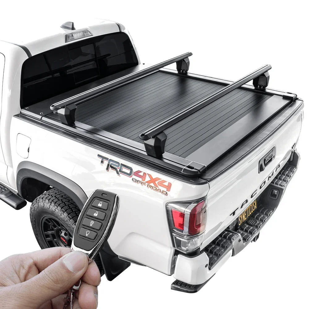 [2-in-1 Bundle] Toyota Tacoma Retractable Tonneau Cover w/ Rack System
