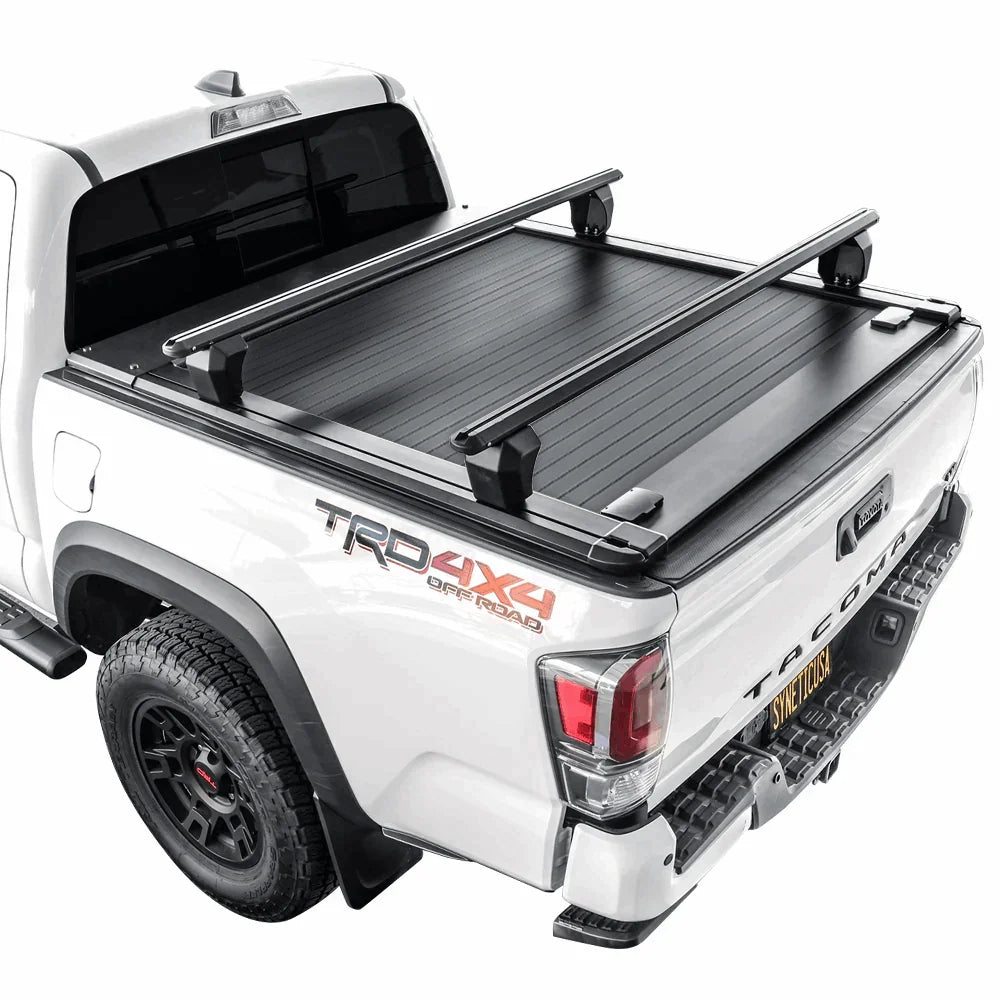 [2-in-1 Bundle] Toyota Tacoma Retractable Tonneau Cover w/ Rack System