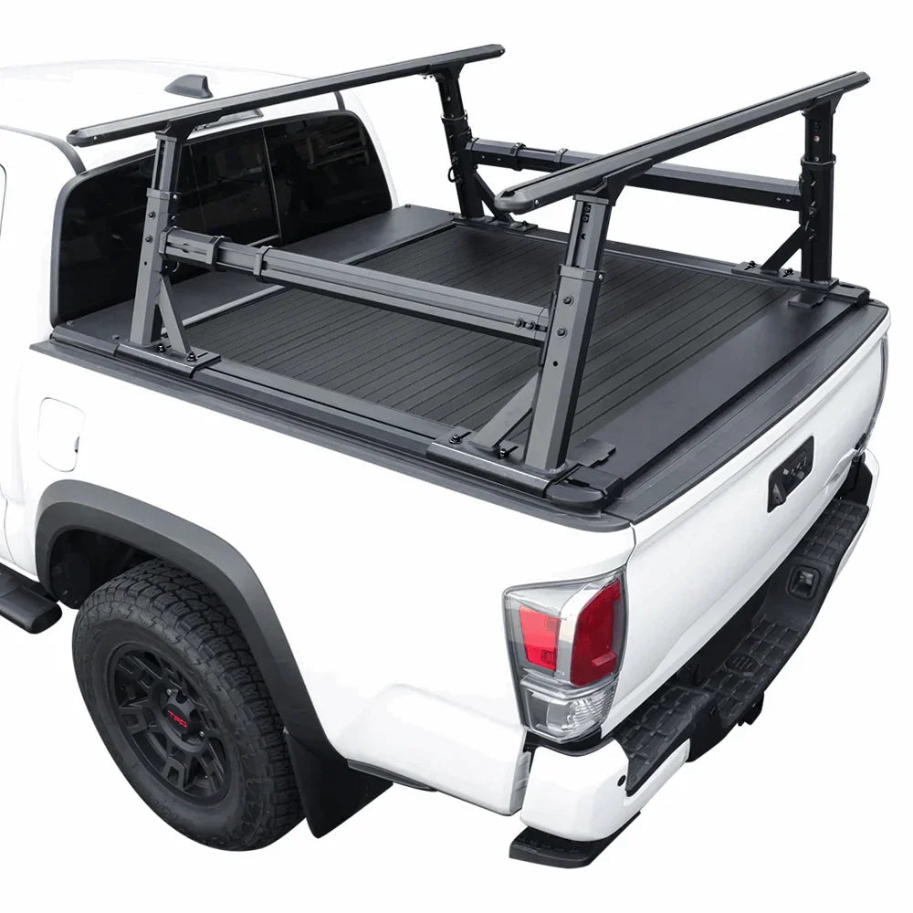 [2-in-1 Bundle] Toyota Tacoma Retractable Tonneau Cover w/ Rack System