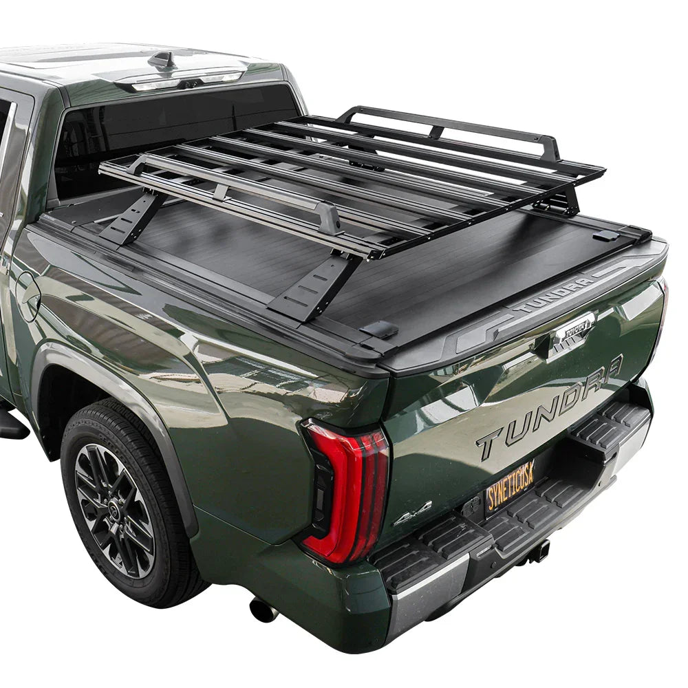 [2-in-1 Bundle] Toyota Tundra Retractable Tonneau Cover w/ Rack System